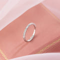 925 sterling silver ring - silvery