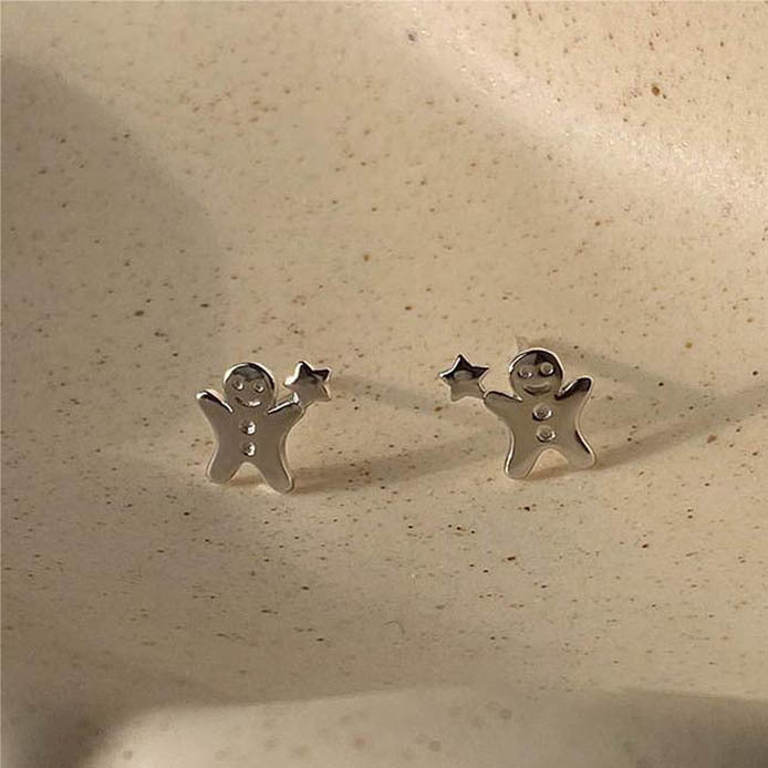 925 sterling silver earrings - silvery