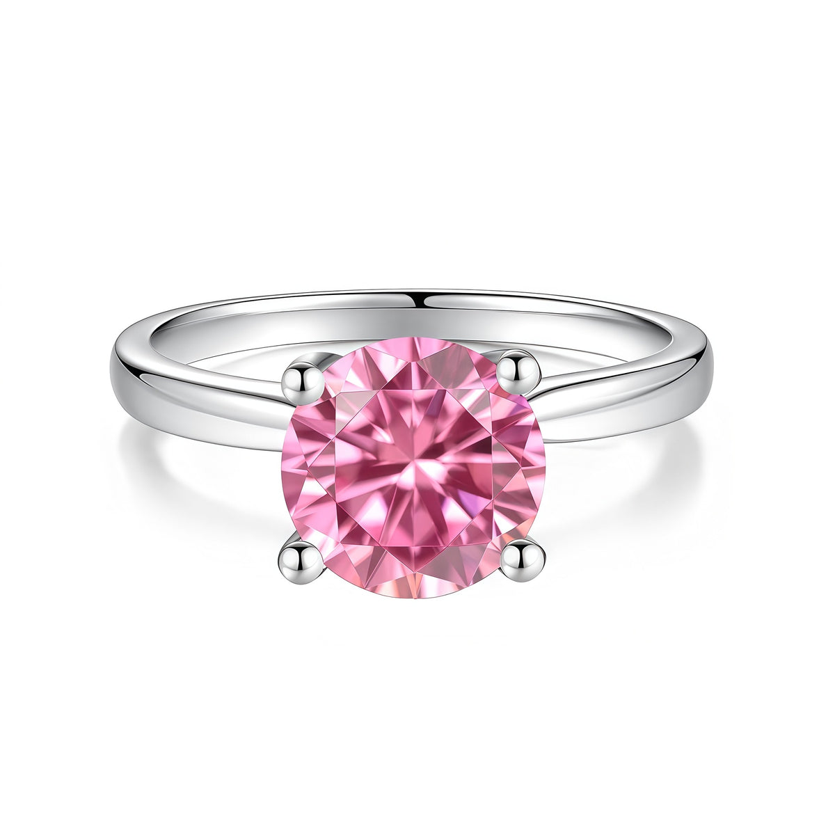S925 Sterling Silver Moissanite Ring