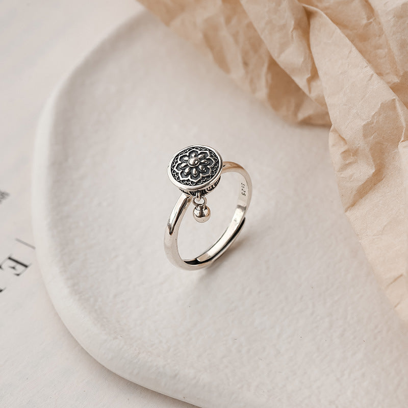 925 sterling silver ring - silvery