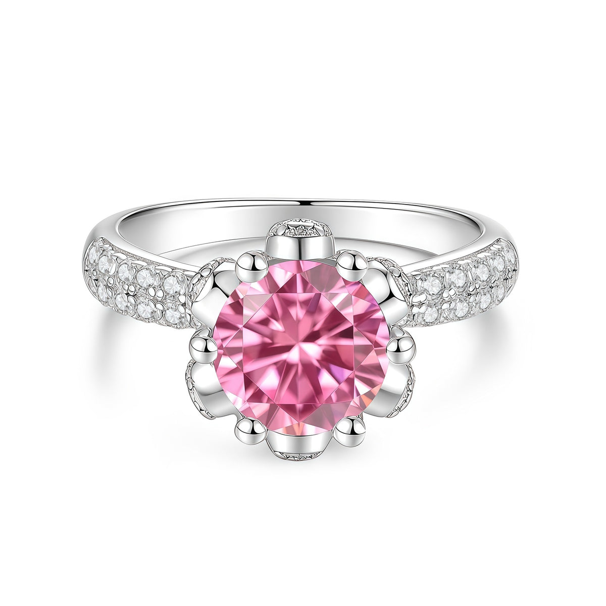 S925 Sterling Silver Moissanite Ring