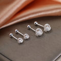 S925 sterling silver earrings - silvery