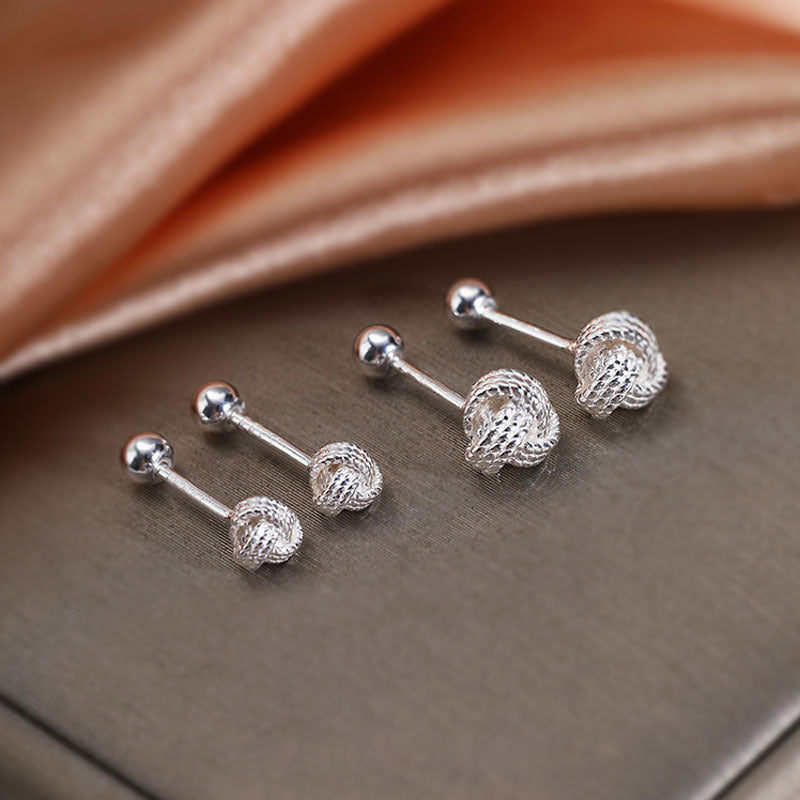 S925 sterling silver earrings - silvery