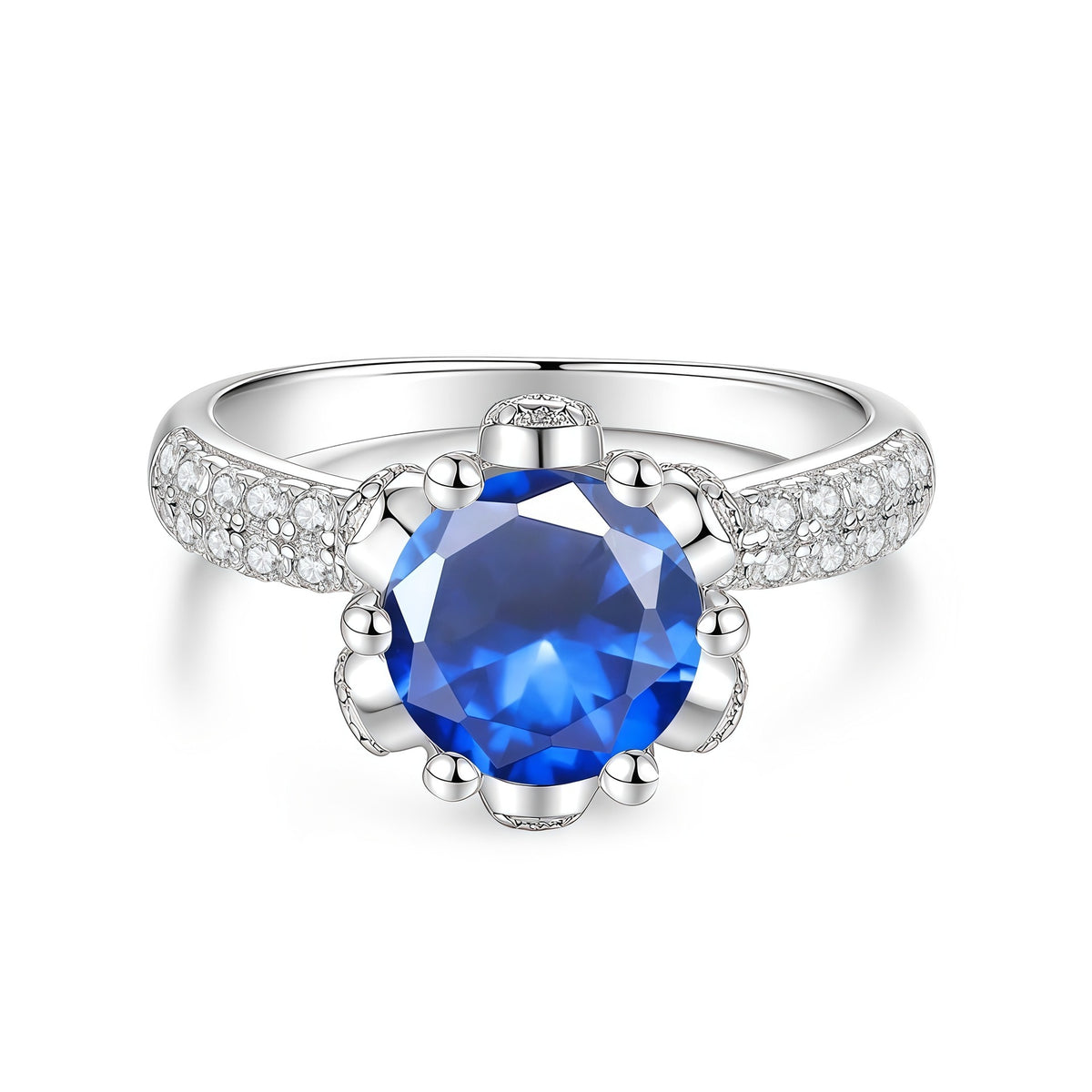S925 Sterling Silver Moissanite Ring
