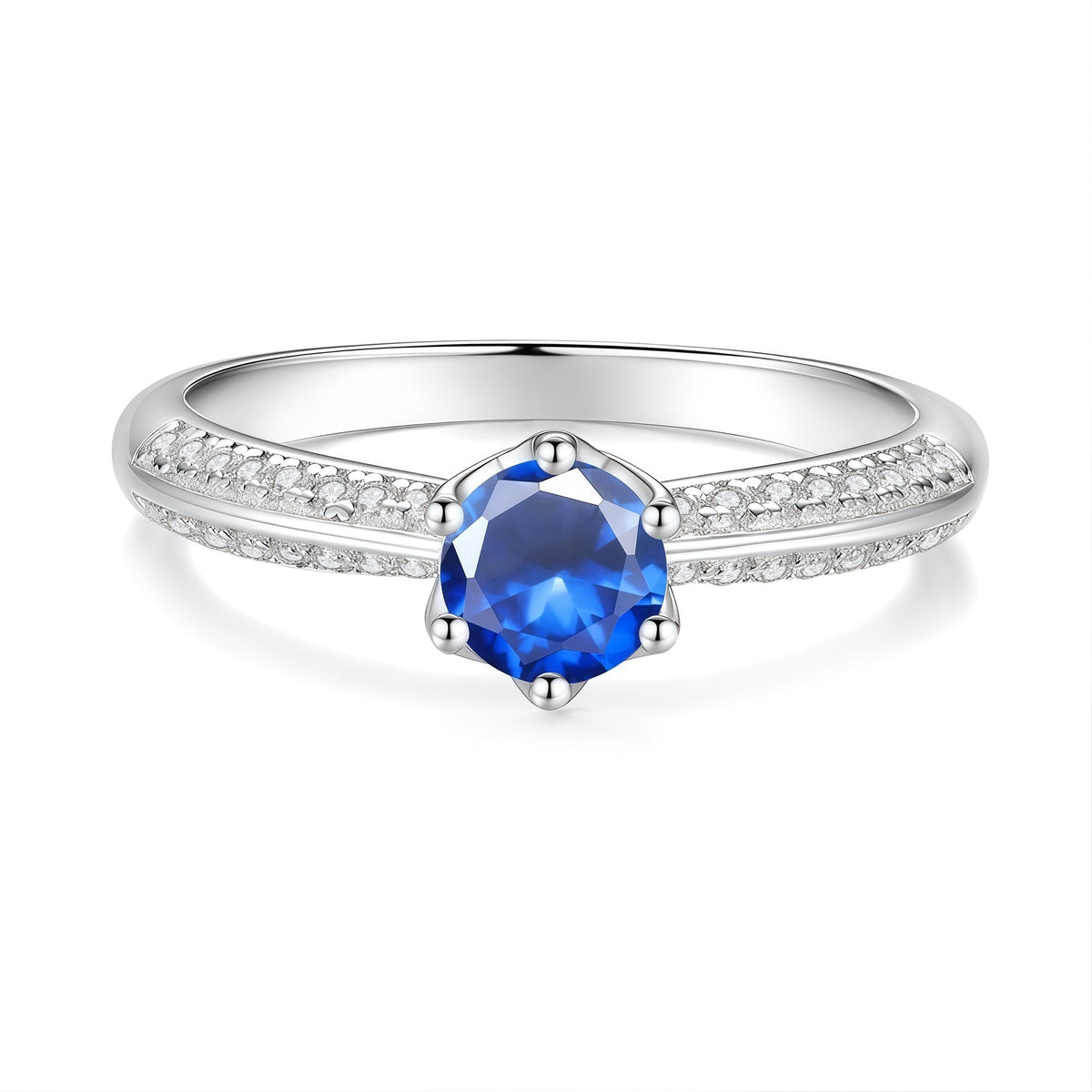 S925 Sterling Silver Moissanite Ring