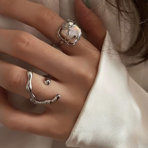 925 sterling silver pearl ring
