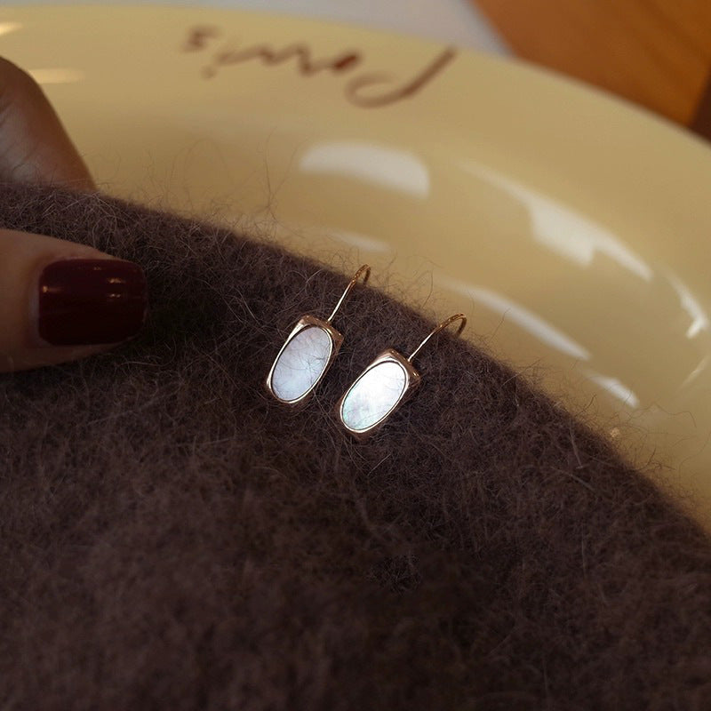 925 sterling silver shell earrings
