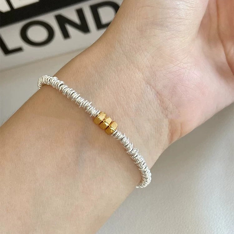 925 sterling silver bracelet -  silvery