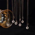 925 sterling silver 26 letter pendant necklace