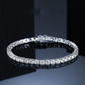 925 Sterling Silver Moissanite 2mm Full Set Tennis Bracelet