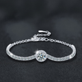 925 Sterling Silver Round-Set "Starry Sky" Moissanite Bracelet