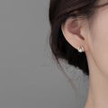 S925 pure silver imitation pearl earrings
