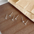 S925 sterling silver base mini earrings