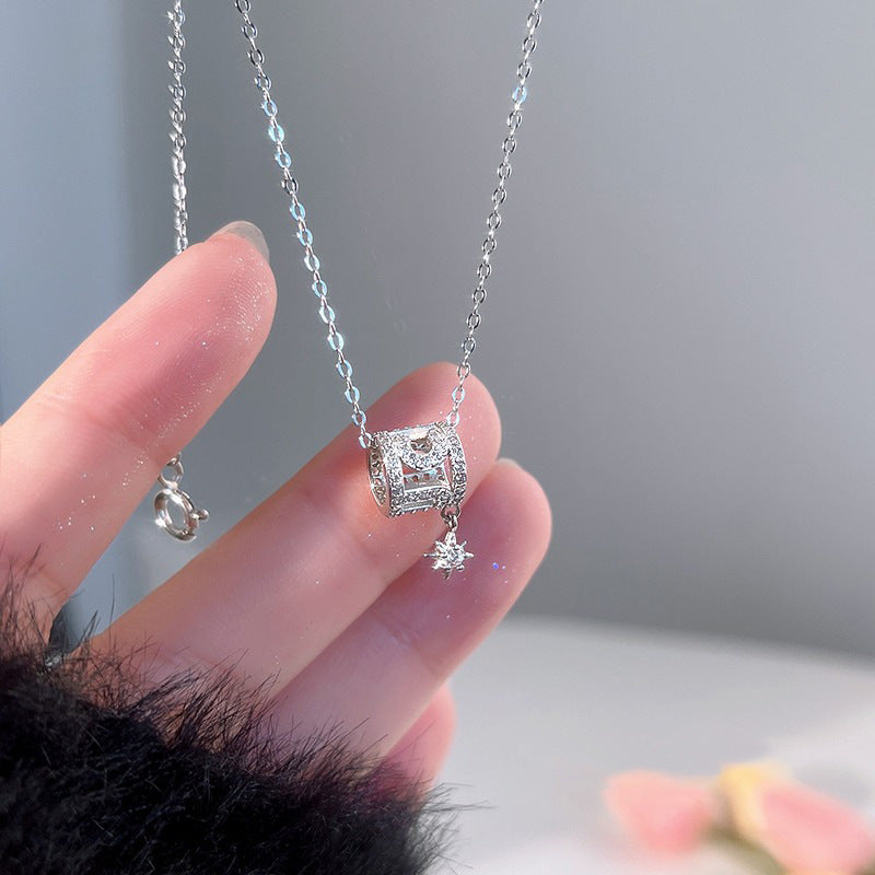 925 sterling silver pendant necklace - silvery