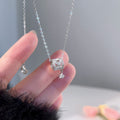 925 sterling silver pendant necklace - silvery