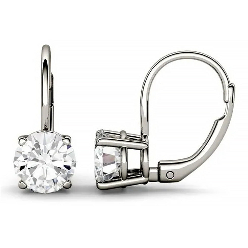 1-Carat Moissanite Four-Prong Earrings – stud earrings in bulk