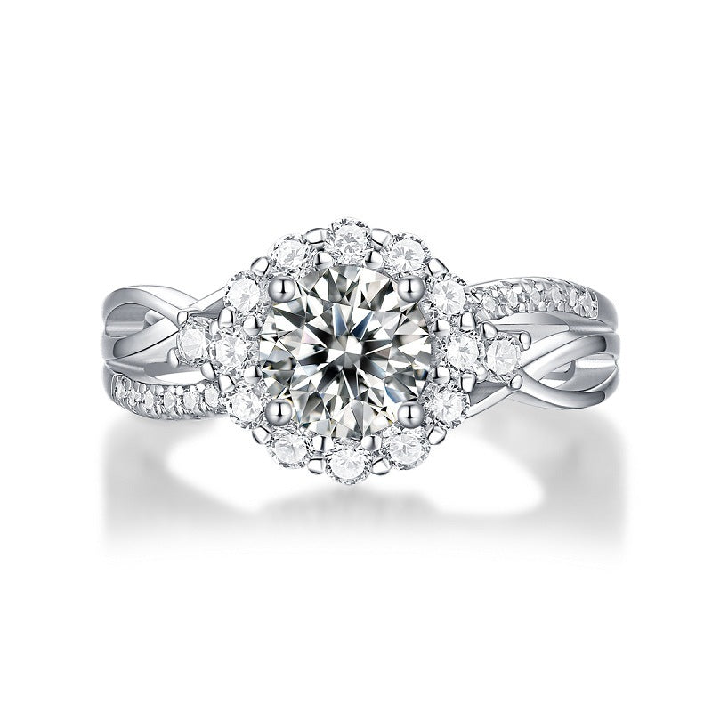 1-Carat Moissanite Ring YCR418