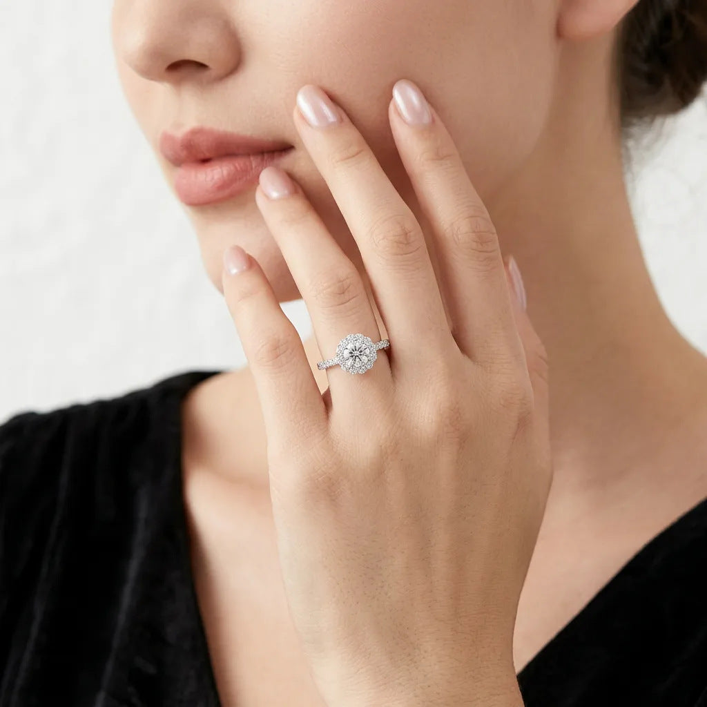 1-Carat Moissanite True Love Ring – detail view 3