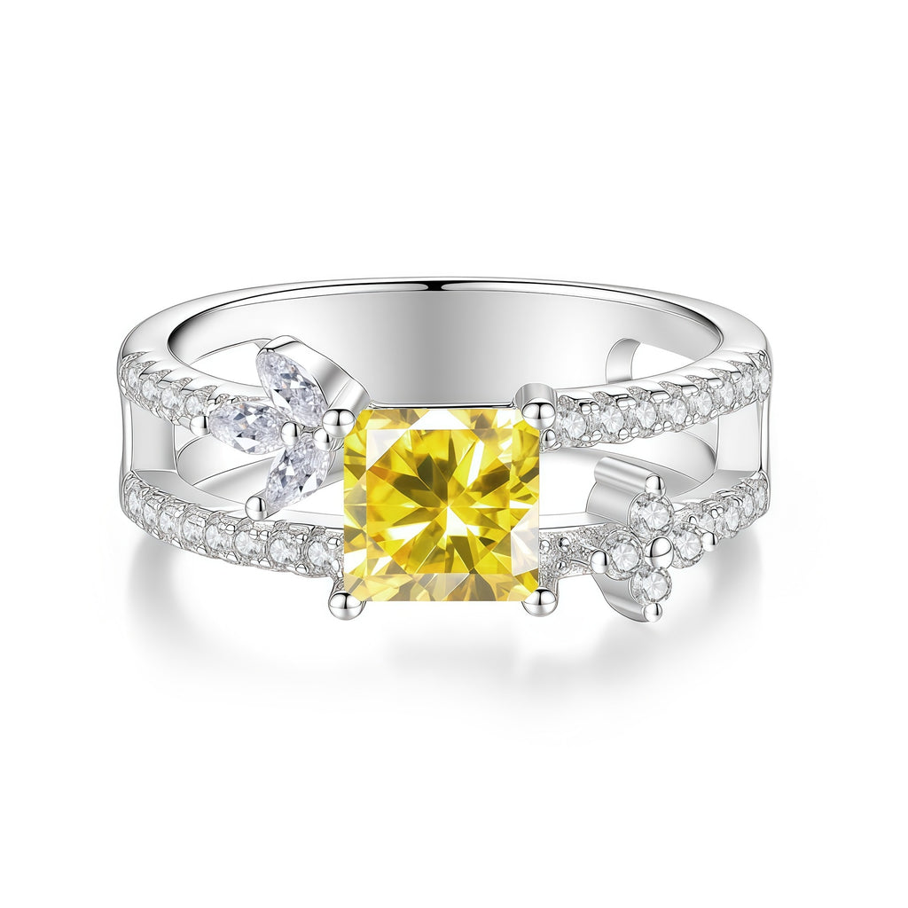 1-Carat Square-Cut Moissanite Ring – image 9
