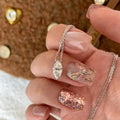 S925 Pure Silver Horse Eye Zircon Necklace