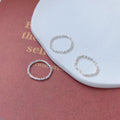 925 sterling silver simple circle ring