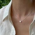 925 sterling silver necklace - silvery