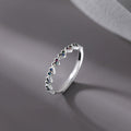 925 sterling silver heart ring - silvery