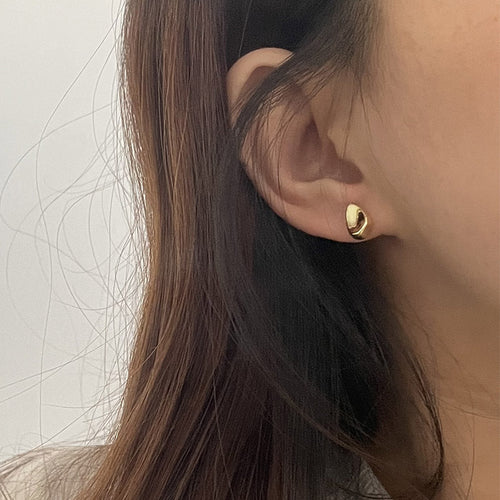 925 sterling silver droplet shaped earrings