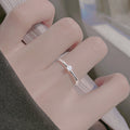 S925 sterling silver ring - silvery