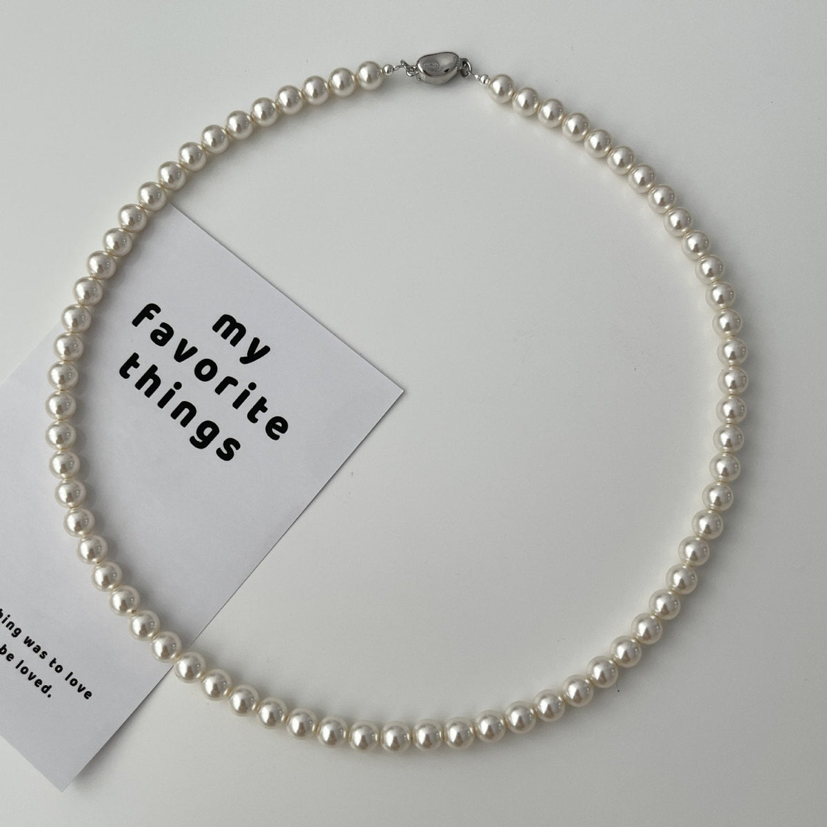 925 sterling silver pearl necklace