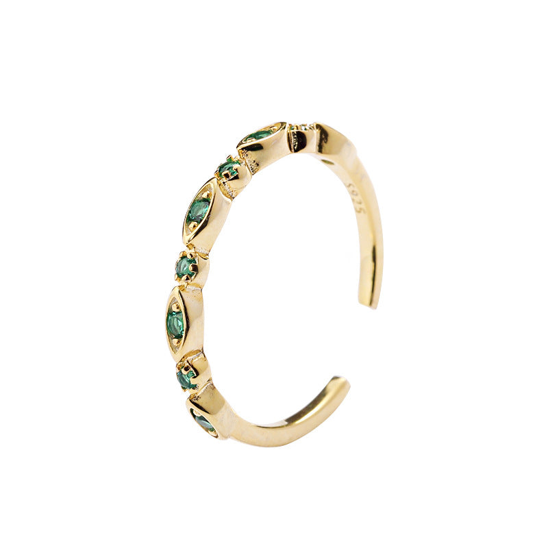 S925 Sterling Silver Zircon Ring