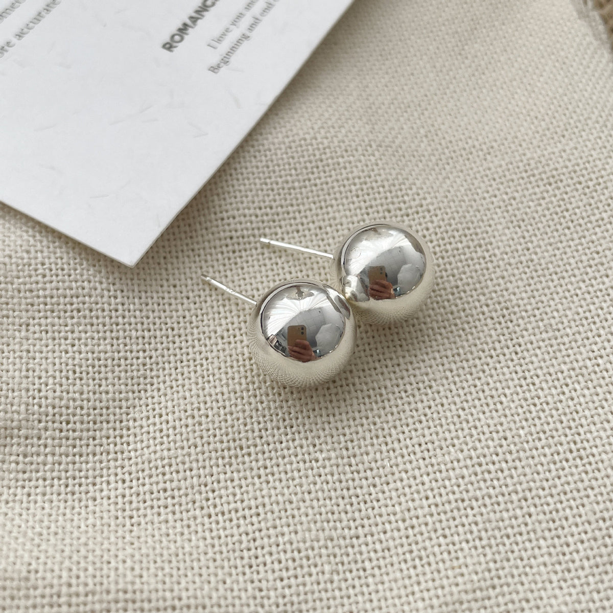 925 sterling silver earrings - silvery