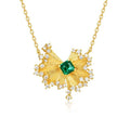 10K Gold Emerald Necklace