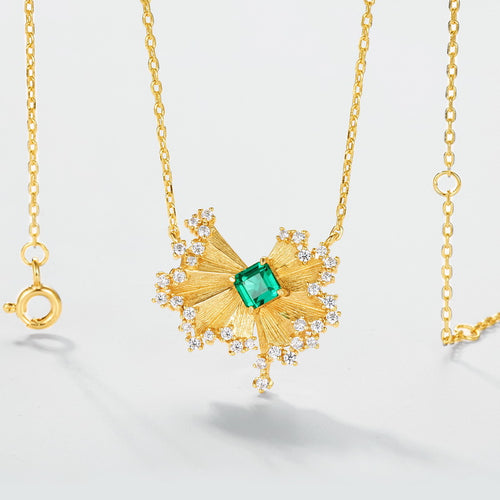 10K Gold Emerald Necklace – wholesale silver necklaces