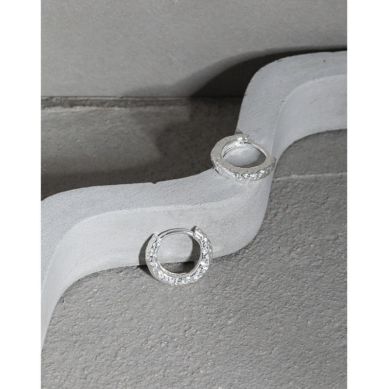 Molten Texture Huggie Earrings – earring hoops in bulk
