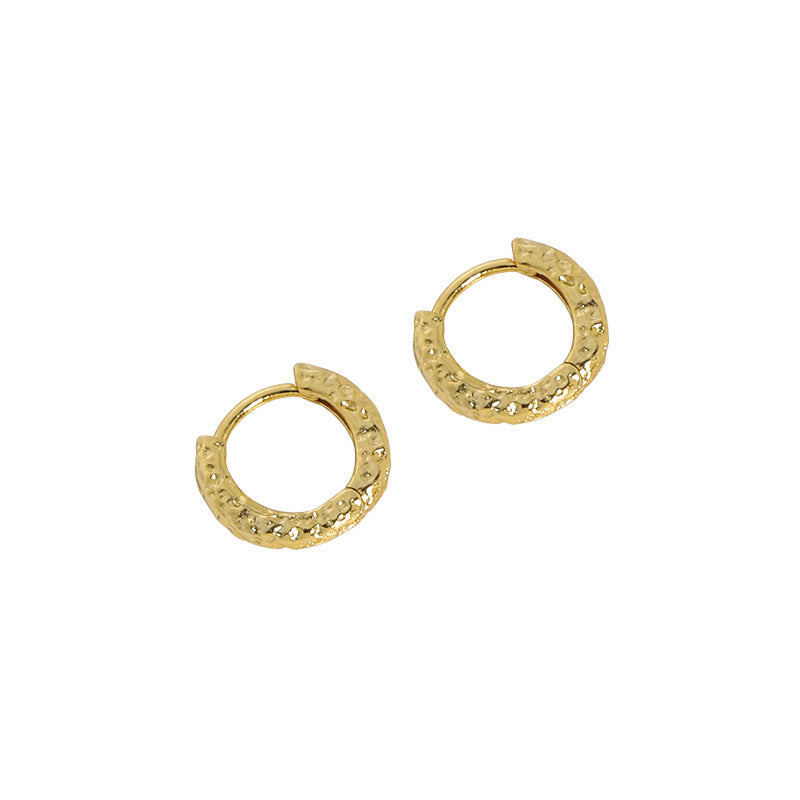 Molten Texture Huggie Earrings – image 6