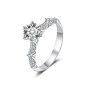 S925 Sterling Silver Moissanite Butterfly Ring