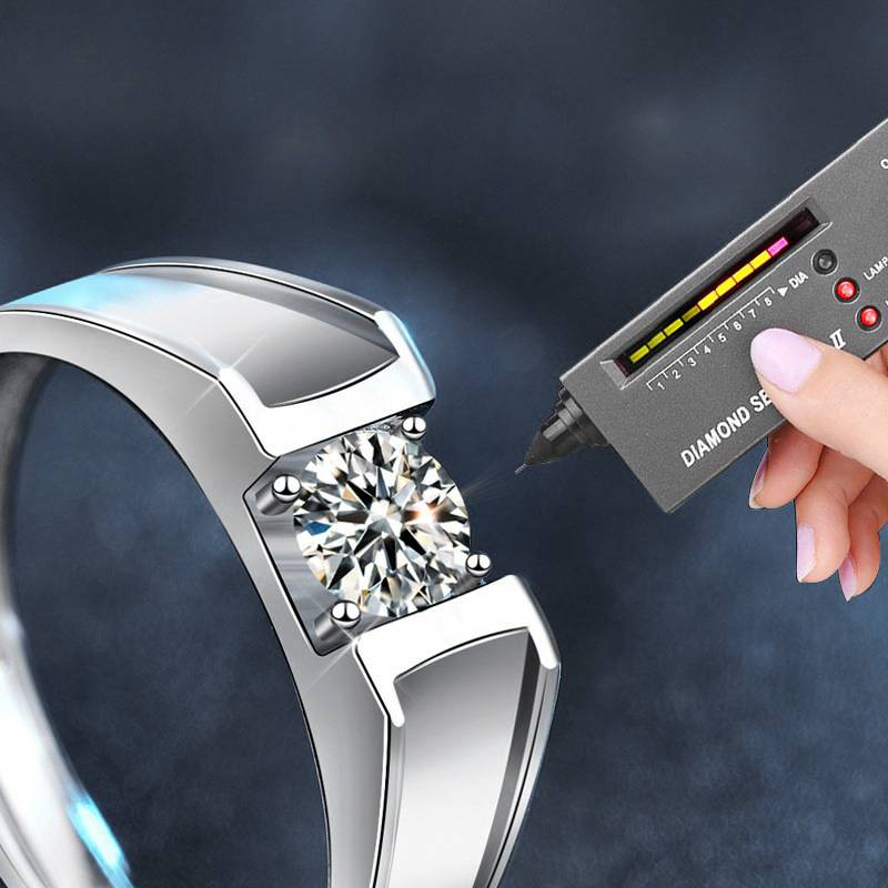 S925 Sterling Silver "Always By Your Side" Moissanite Couple Ring