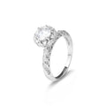 S925 Sterling Silver "Snow Queen" Moissanite Ring