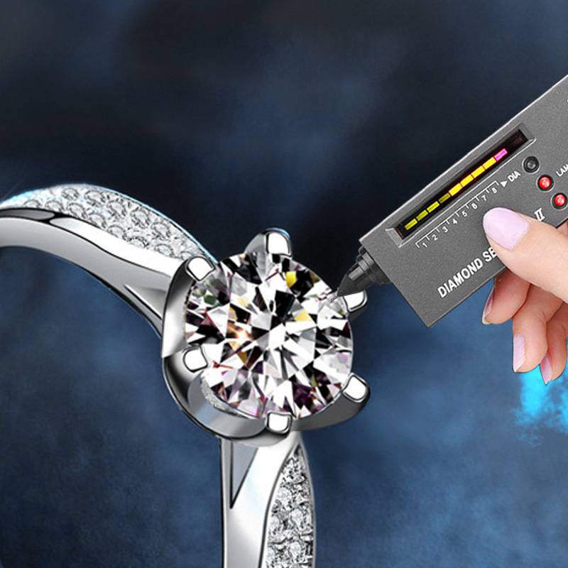 S925 Sterling Silver Moissanite Classic Six-Claw Ring