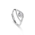 S925 Sterling Silver Moissanite Fated Love Couple Ring