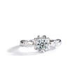 S925 Sterling Silver Moissanite First Love Forever Couple Ring