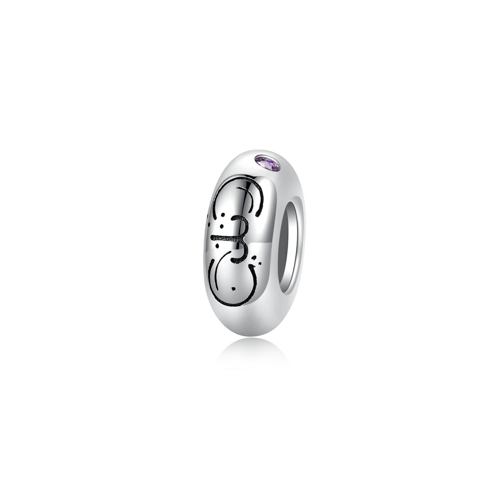 S925 Sterling Silver 12 Constellation Zircon Spacer Beads Pendant