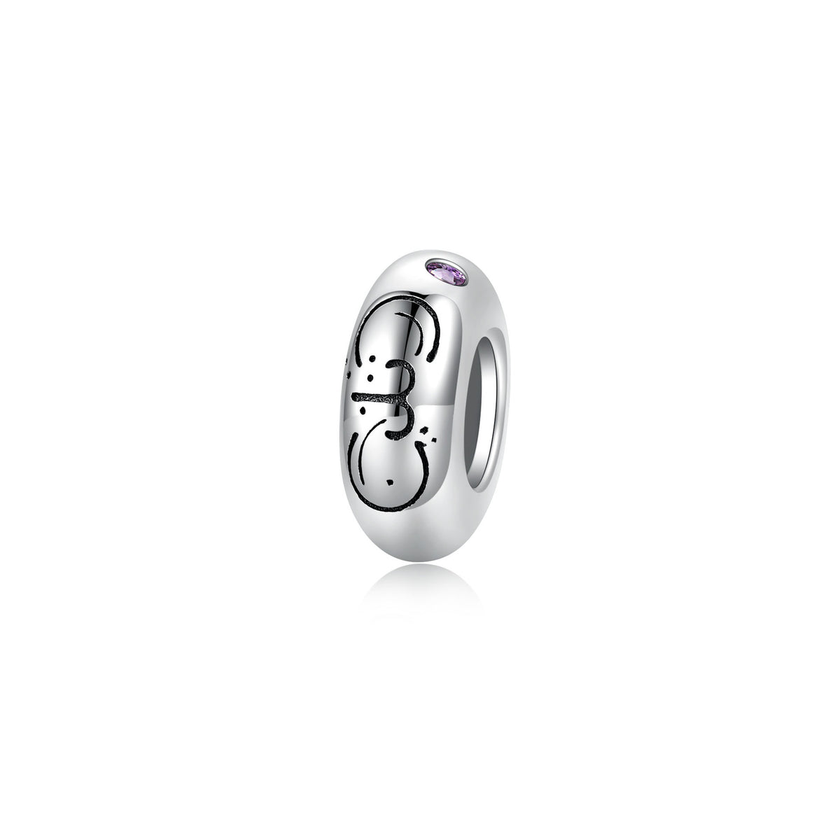 S925 Sterling Silver 12 Constellation Zircon Spacer Beads Pendant