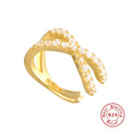 S925 Sterling Silver Double-Layer Zircon-Inlaid Crisscross Single Ear Cuff (Non-Pierced)