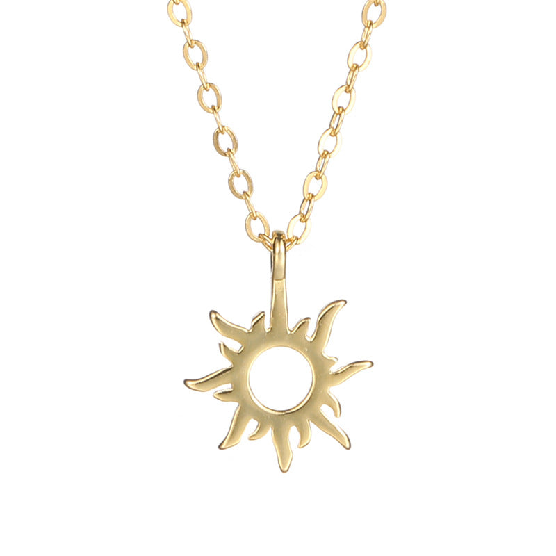 S925 Sterling Silver Sun Necklace