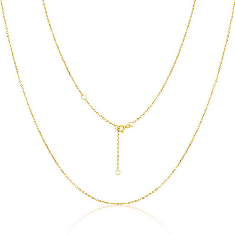 S925 Sterling Silver Adjustable Length Clavicle Chain Necklace