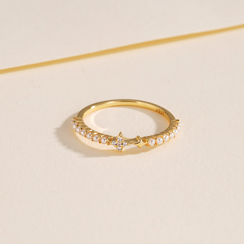 925 Sterling Silver Simple Star Ring