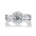 S925 Silver Moissanite Ring