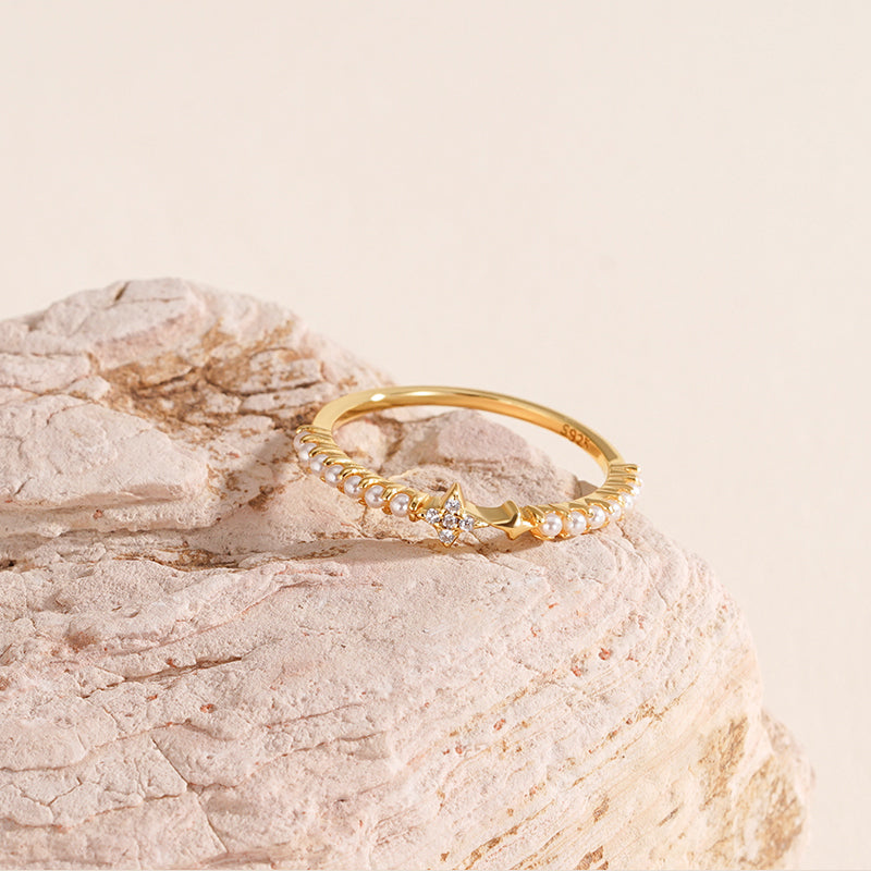 925 Sterling Silver Simple Star Ring